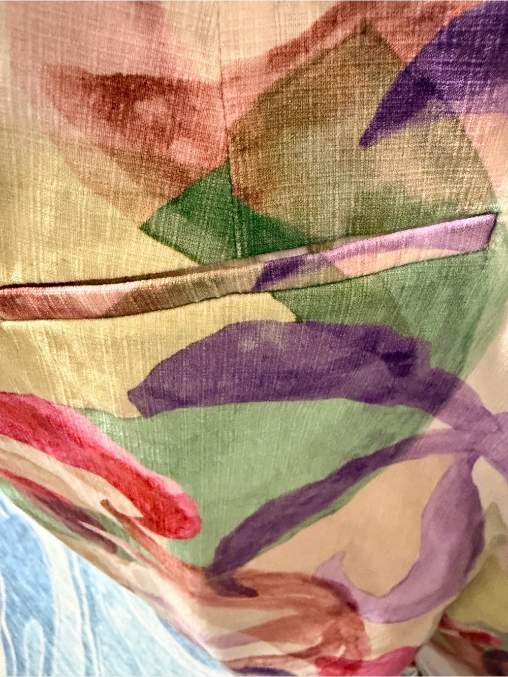 Chico's Multicolor Watercolor Floral Pants - Picture 4 of 6